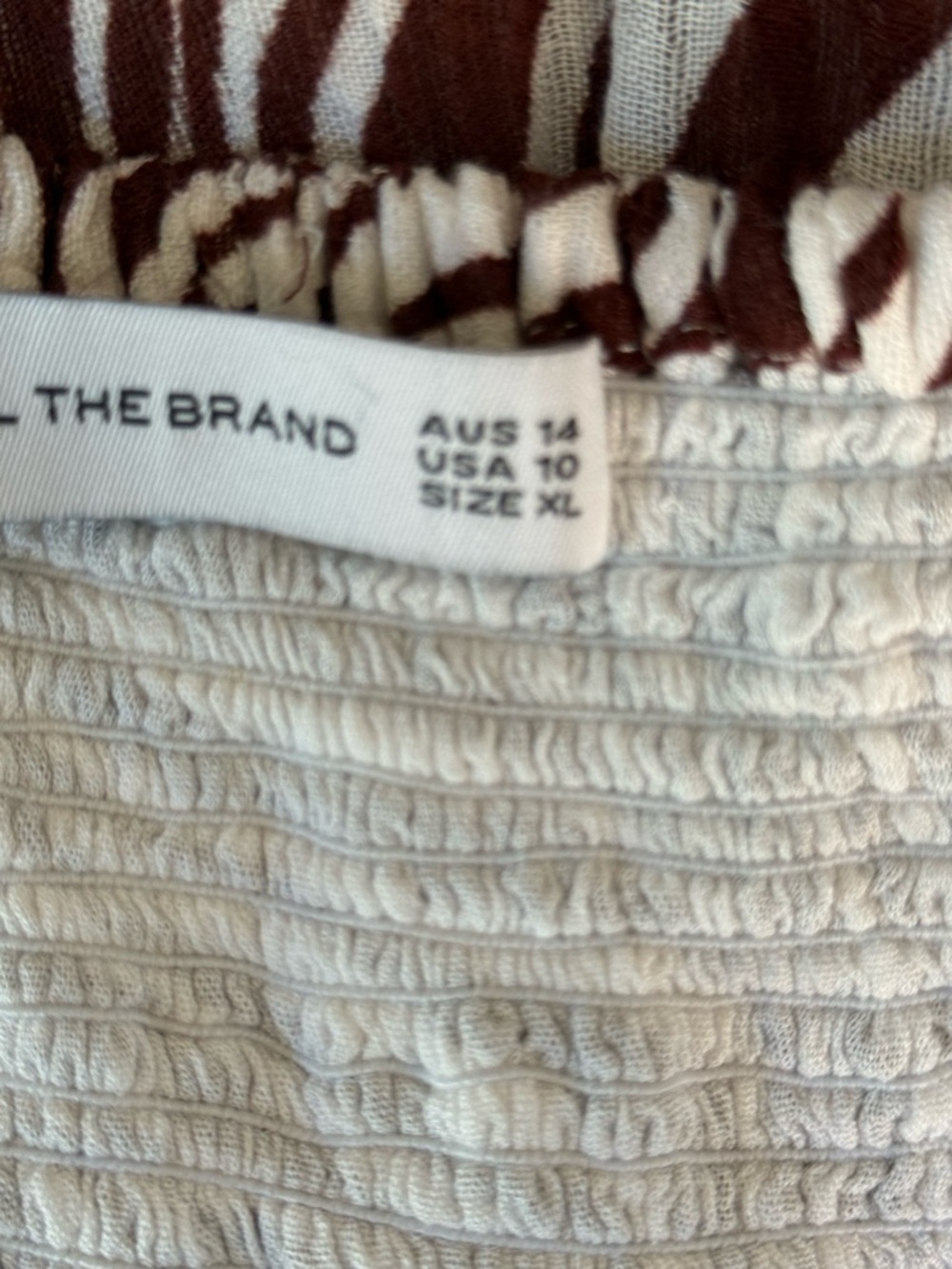 Faithfull the Brand Brown and White Zebra-Print Backless Linen Blend Maxi Dress. - Picture 13 of 16
